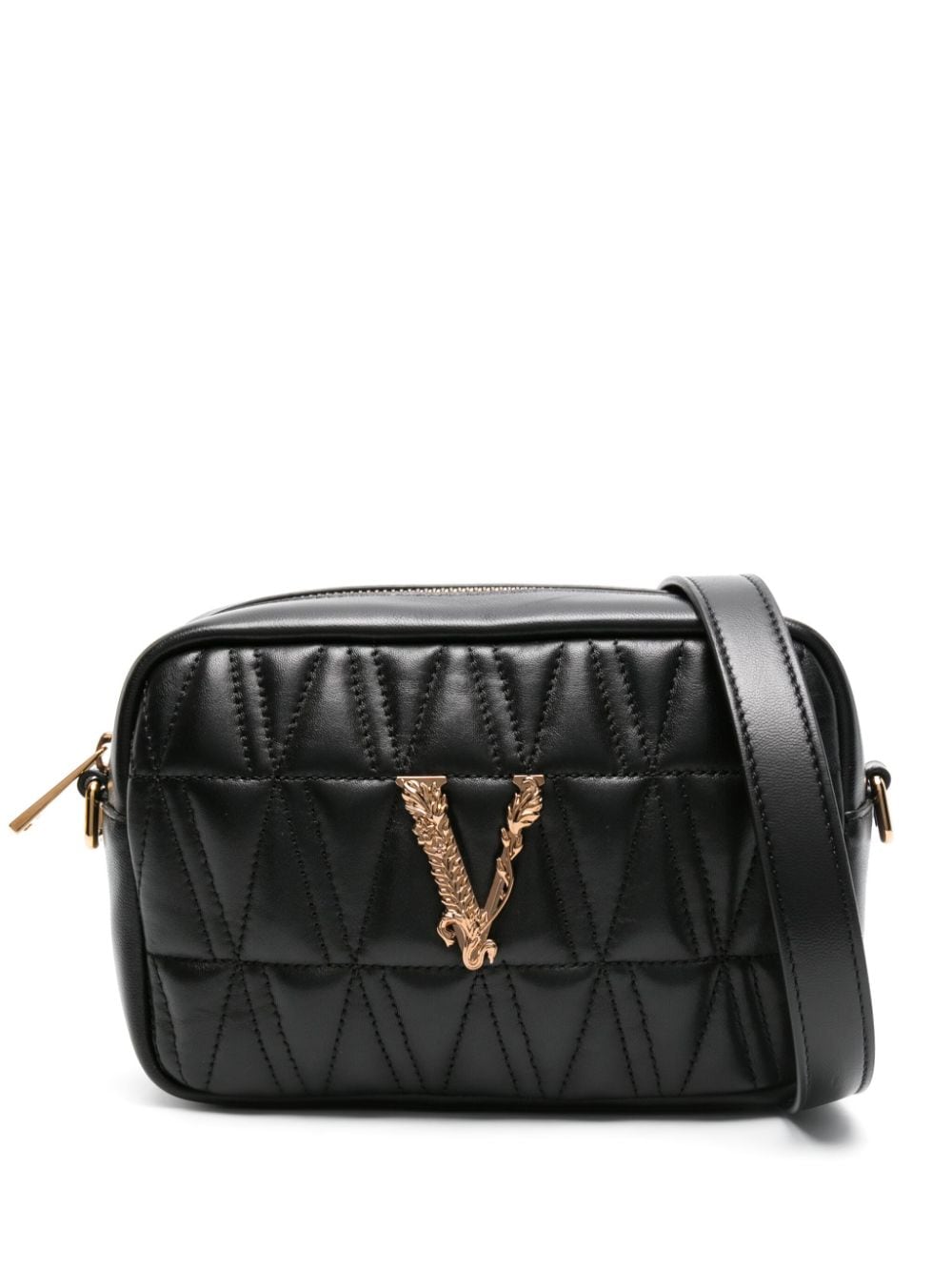 Túi xách nữ vải Nappa Crossbody - Đen