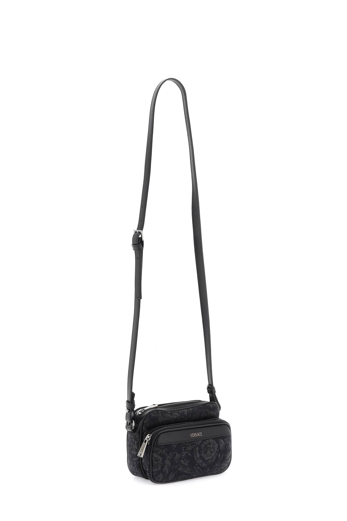 VERSACE Baroque-Inspired Messenger Handbag