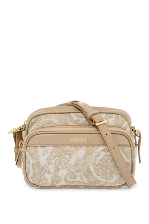 VERSACE Baroque-Inspired Messenger Handbag