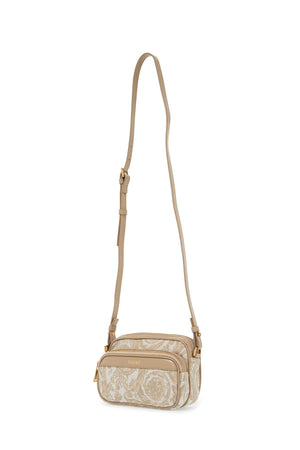 VERSACE Baroque-Inspired Messenger Handbag