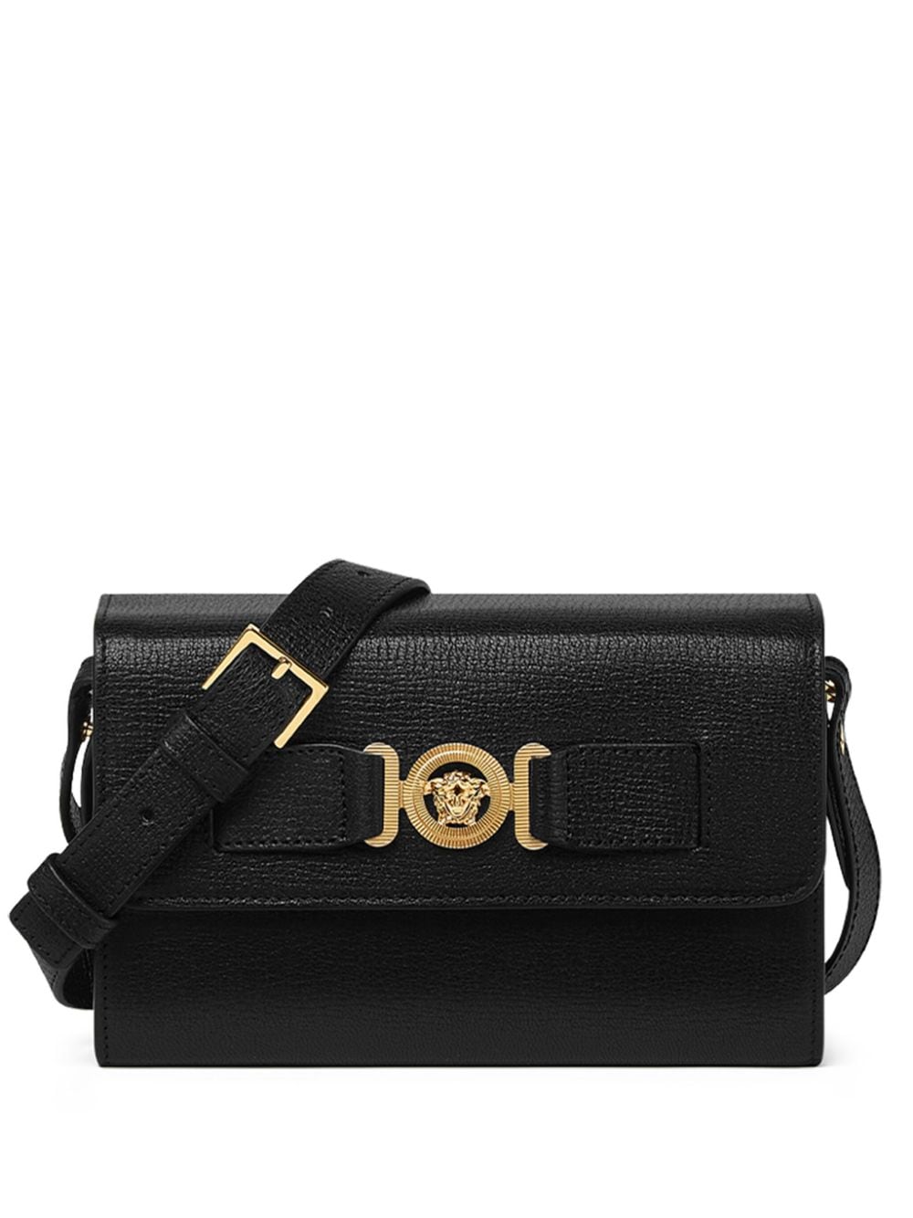 VERSACE Luxury Leather Clutch Bag with Medusa Motif