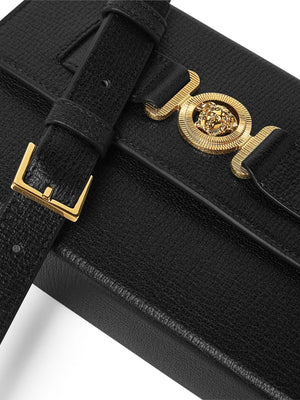 VERSACE Luxury Leather Clutch Bag with Medusa Motif