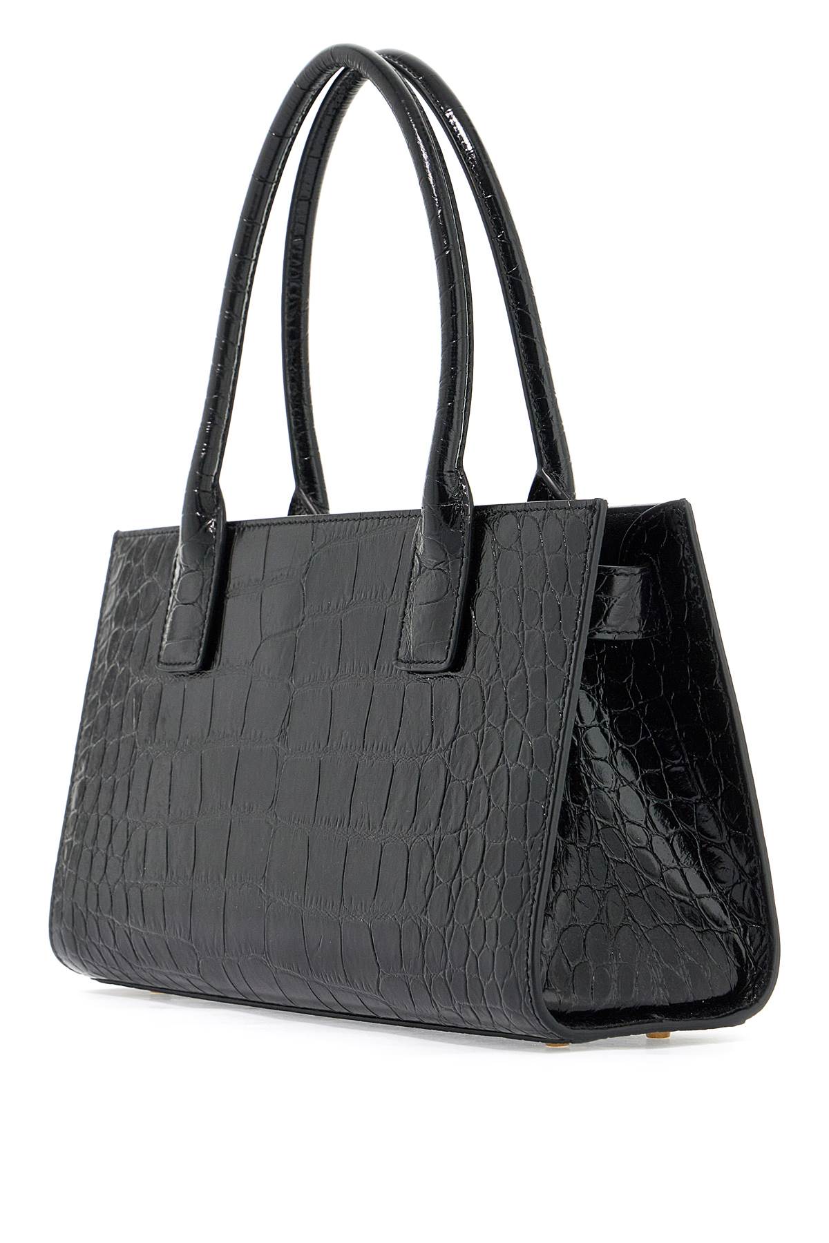 VERSACE Medusa '95 Mini Croc-Effect Tote