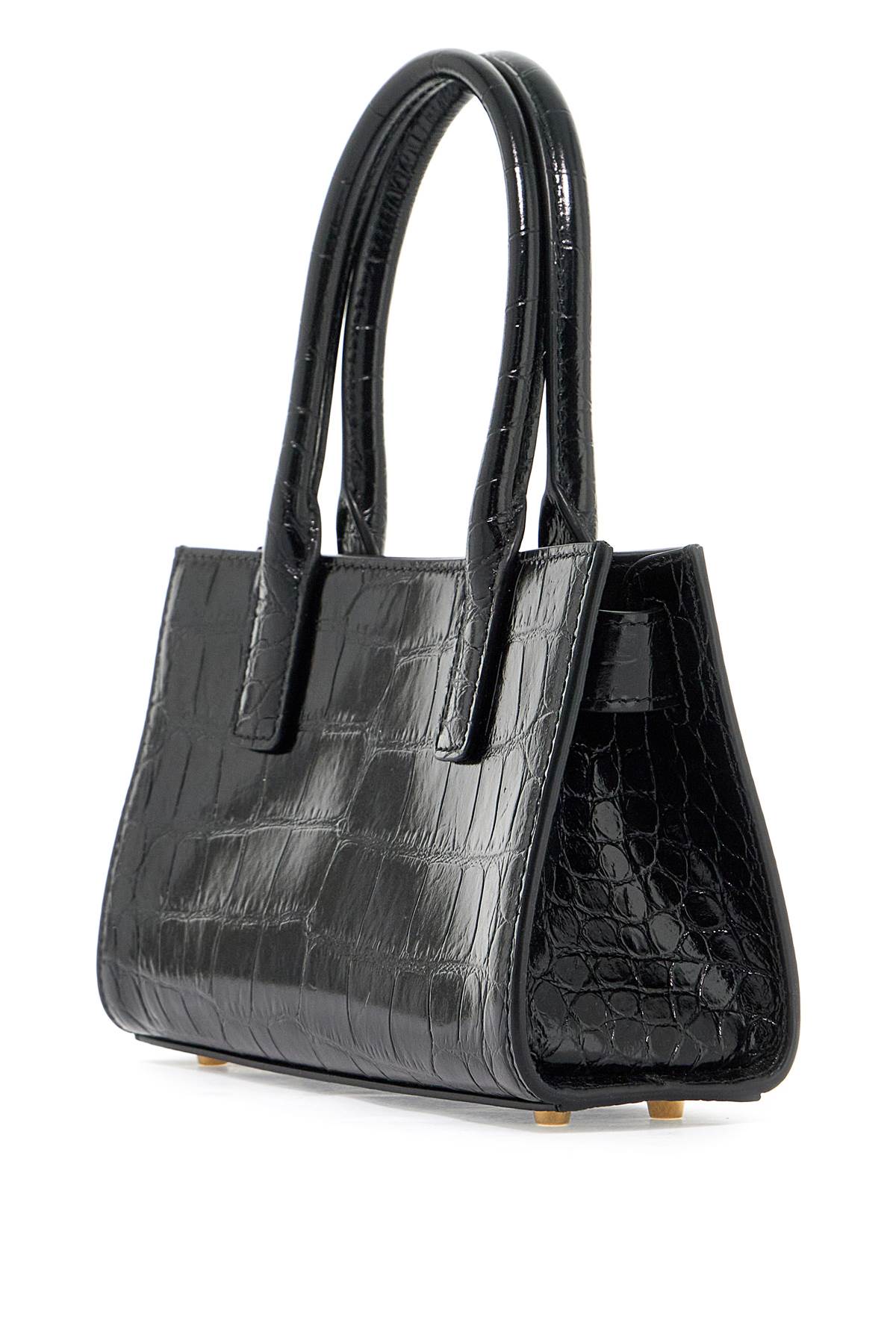 VERSACE Medusa Icon '95 Mini Croc-Embossed Leather Shopper