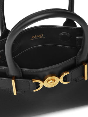 VERSACE Mini Leather Medusa Tote Handbag