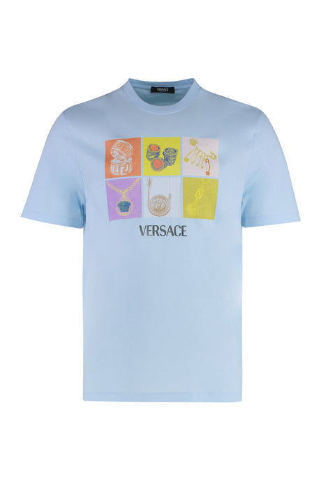 VERSACE Cotton Crew-Neck T-Shirt - Men’s Fashion Staple