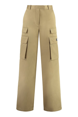 VERSACE Beige Cargo Trousers with Eight Pockets for Women - Spring/Summer 2024 Collection