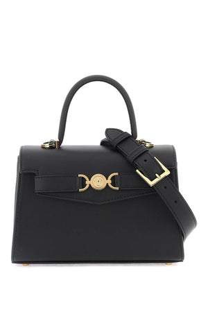 Small Medusa '95 Black Leather Handbag for Women