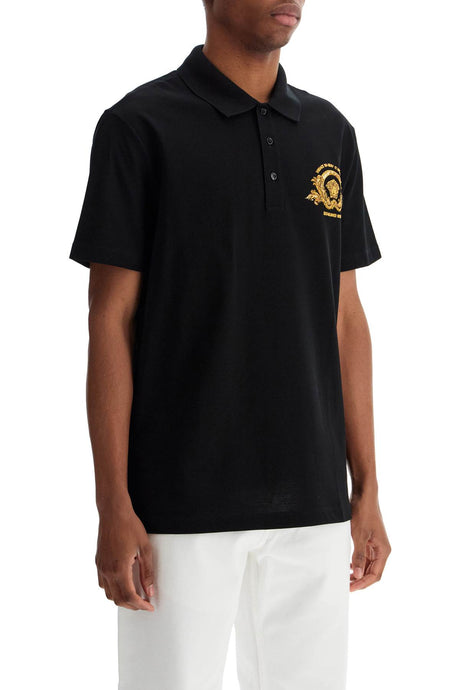 VERSACE Classic Short-Sleeved Polo Shirt (Size M)