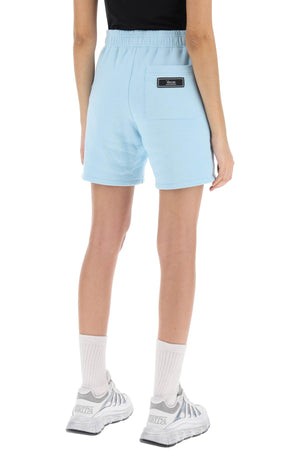 VERSACE 1978 Re-Edition Logo Sweatshorts in Light Blue for Women