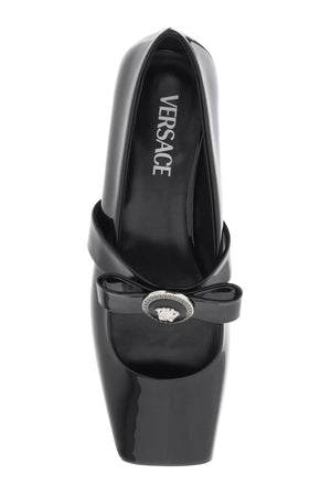 VERSACE The Ultimate Black Ballerina Flats for Women: Upgrade Your Style in SS24!