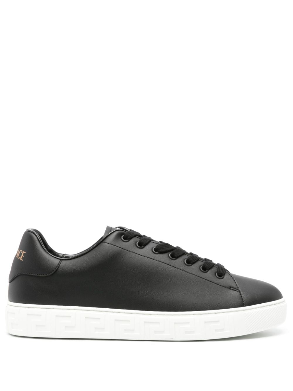 VERSACE Greek-Inspired Faux Leather Sneakers for Men