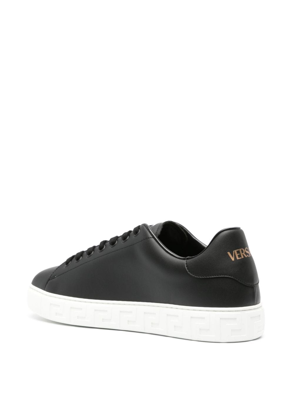 VERSACE Greek-Inspired Faux Leather Sneakers for Men