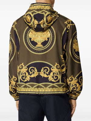 VERSACE Baroque Print Technical Blouson Jacket for Men