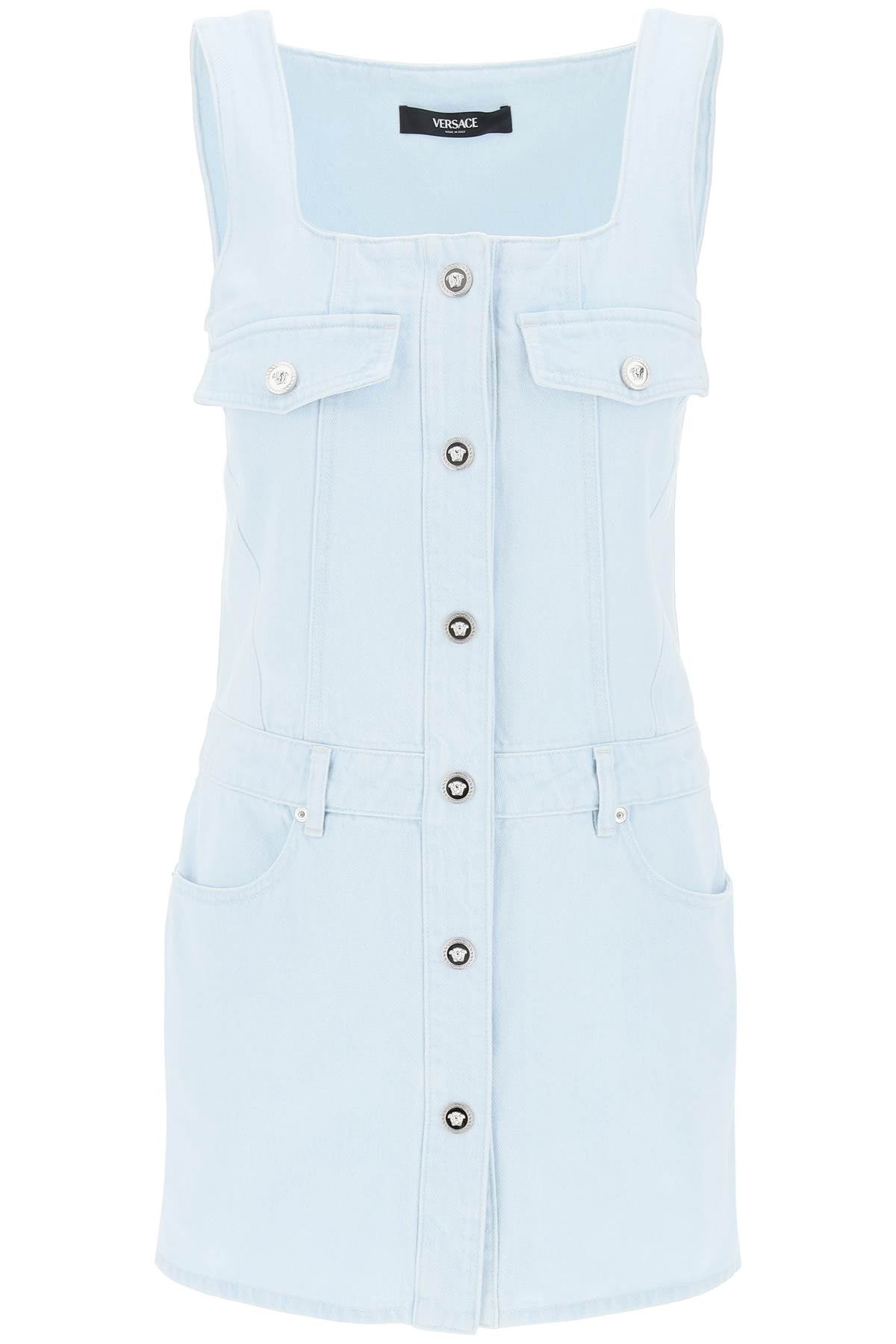 Light Blue Mini Denim Dress