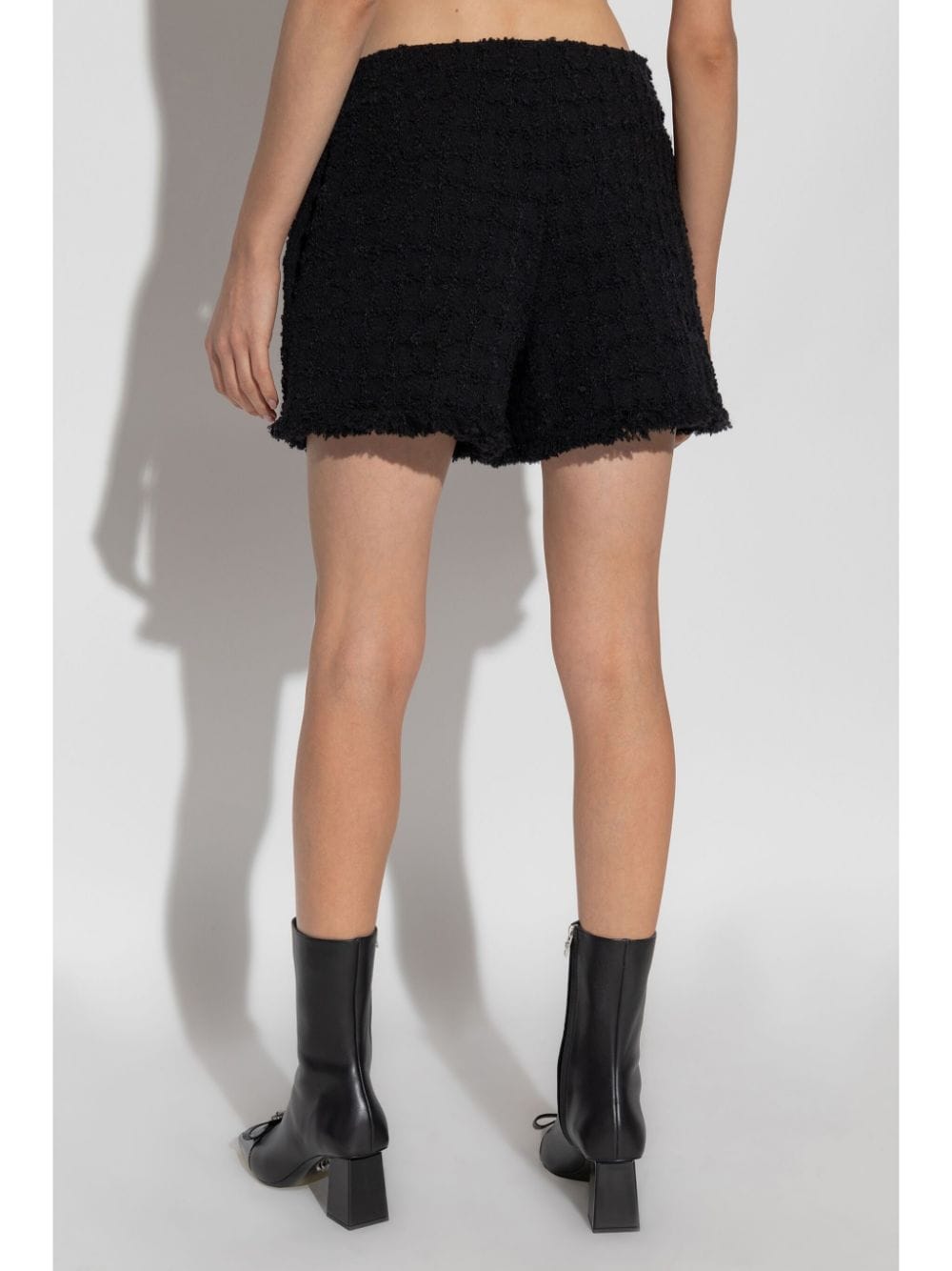 VERSACE Chic Tweed Mini Shorts