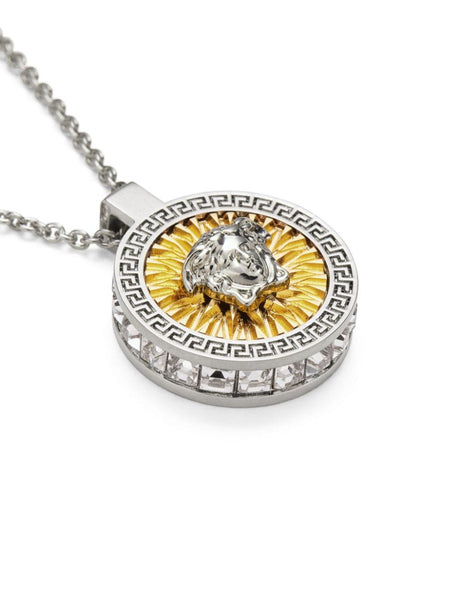 VERSACE Medusa Pendant Necklace with Cable-Link Chain