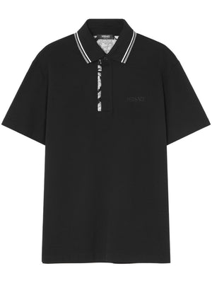 VERSACE Versatile Printed Polo for Men