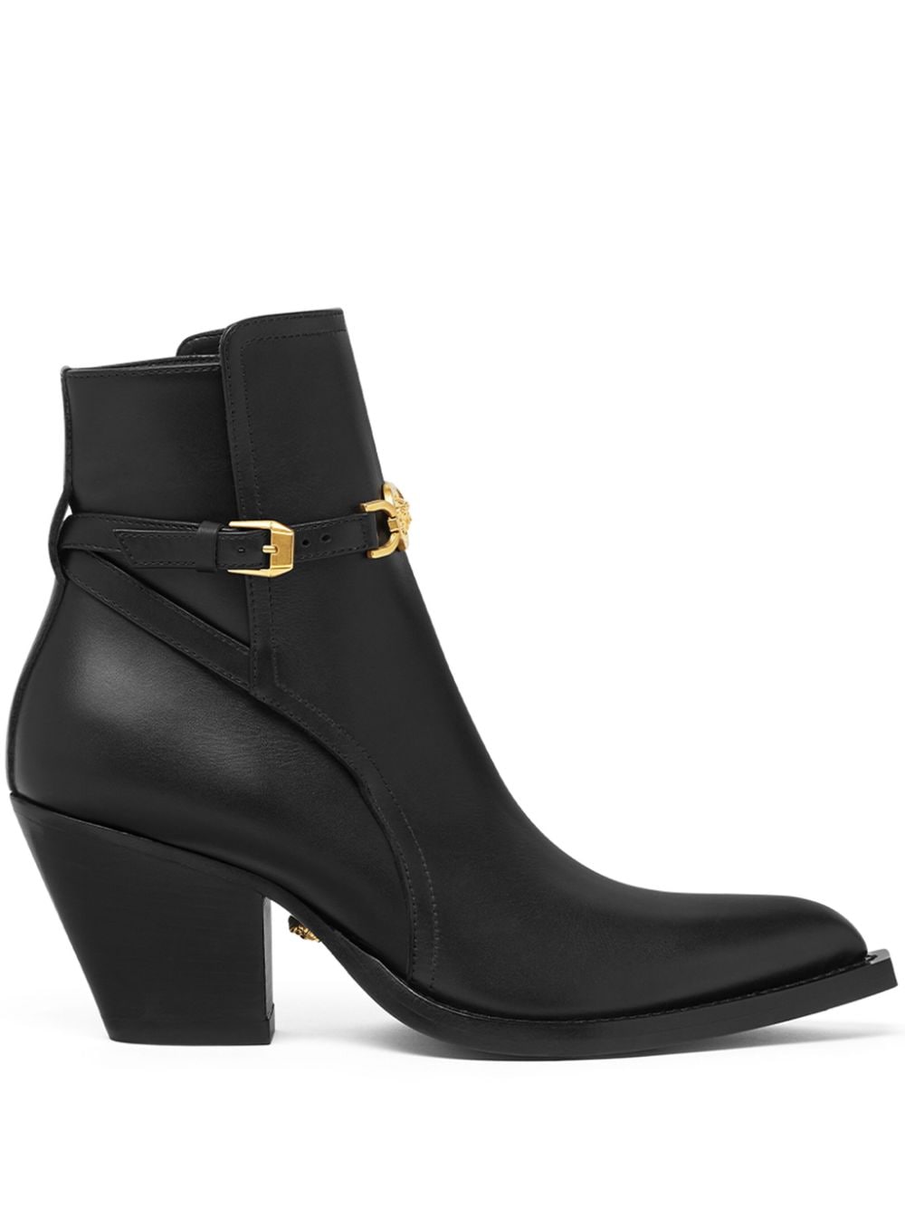 VERSACE Medusa Leather Ankle Boots