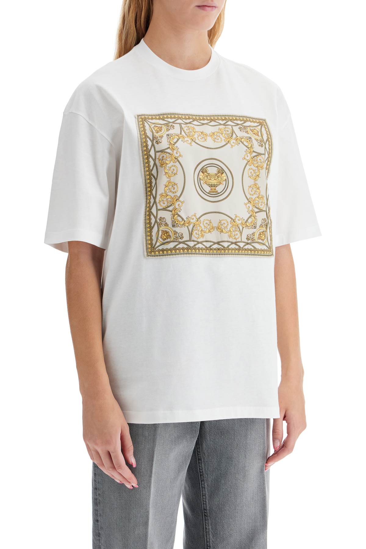 VERSACE Oversized Divine Print T-Shirt