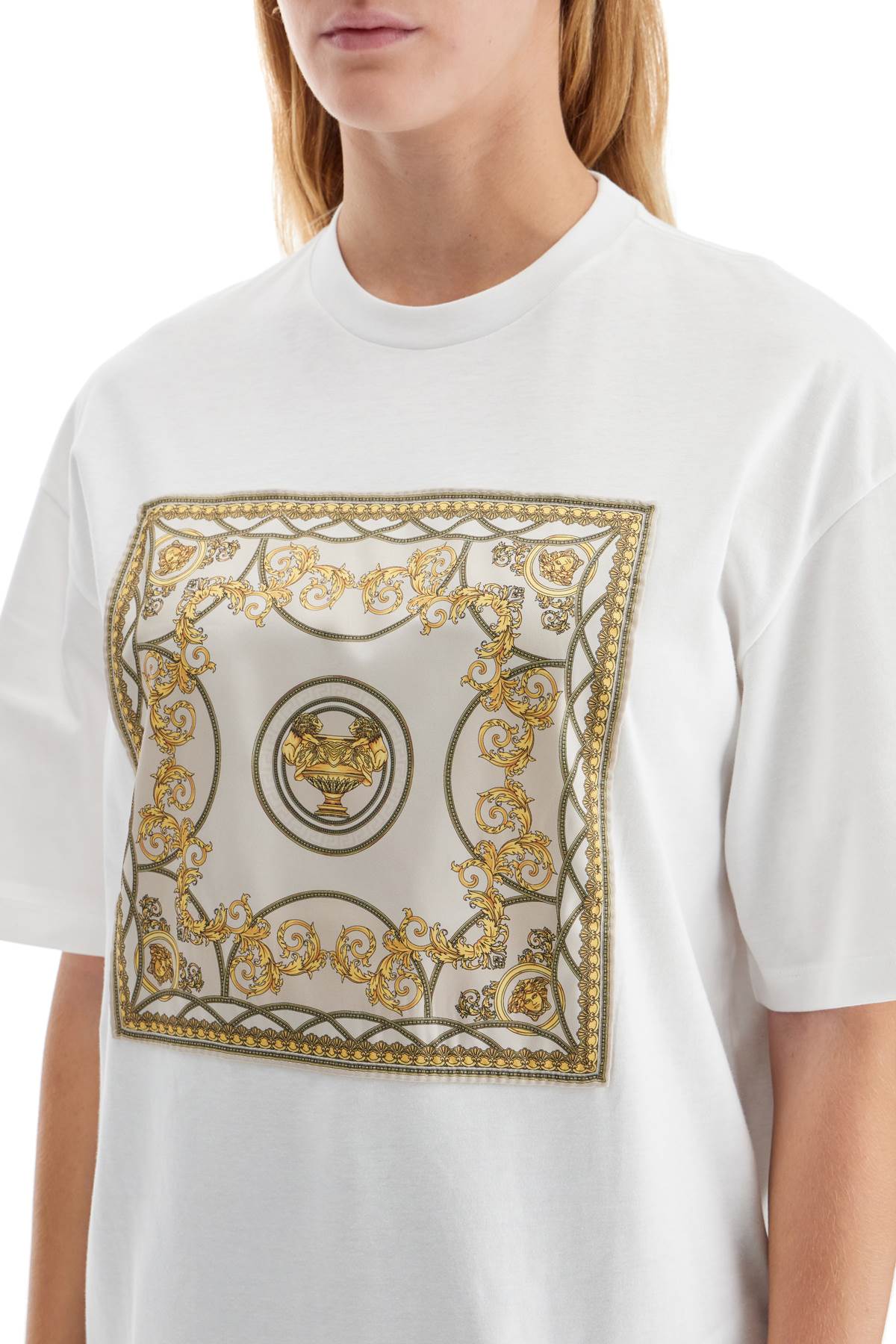 VERSACE Oversized Divine Print T-Shirt