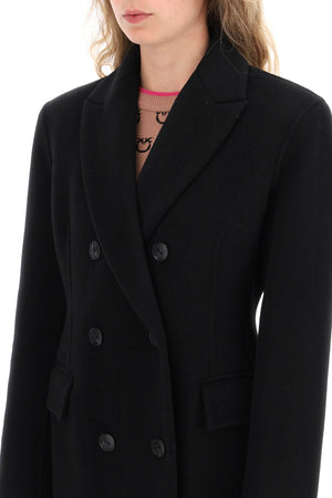 PINKO Classic Black Wool Coat for Women