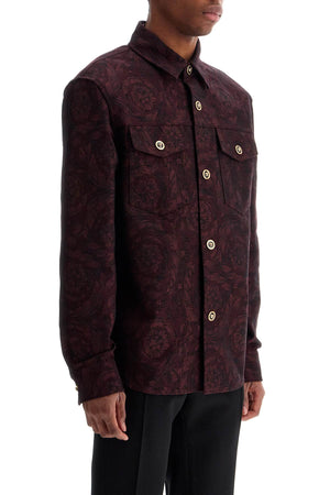 VERSACE Baroque Jacquard Overshirt - Regular Fit (Size IT 48)