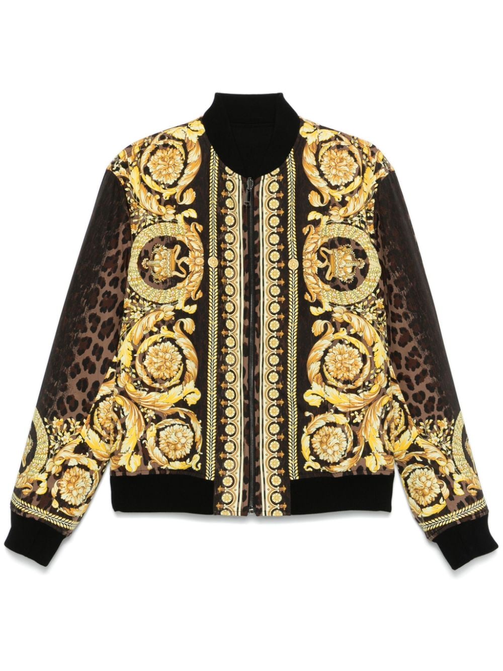 VERSACE Baroque Print Bomber Jacket for Men