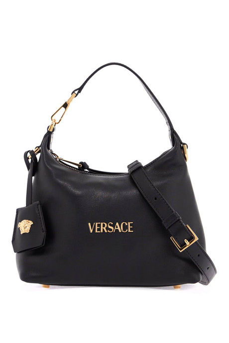 VERSACE Mini Nappa Leather Hobo Handbag