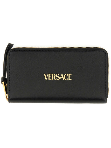 VERSACE Elegant Long Wallet with Logo