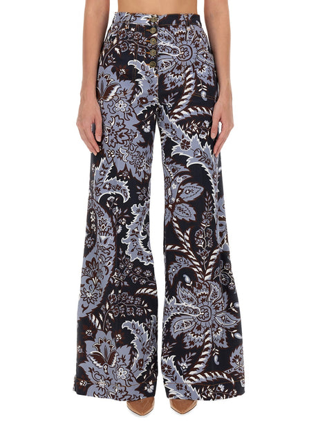 ETRO Paisley Print Flare Jeans - Size 27