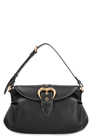 PINKO Chic Elegance Leather Mini Shoulder Bag 15x38x4 cm