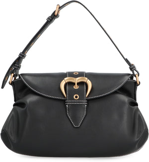 PINKO Chic Elegance Leather Mini Shoulder Bag 15x38x4 cm