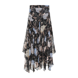 ZIMMERMANN Eden Handkerchief Midi Skirt