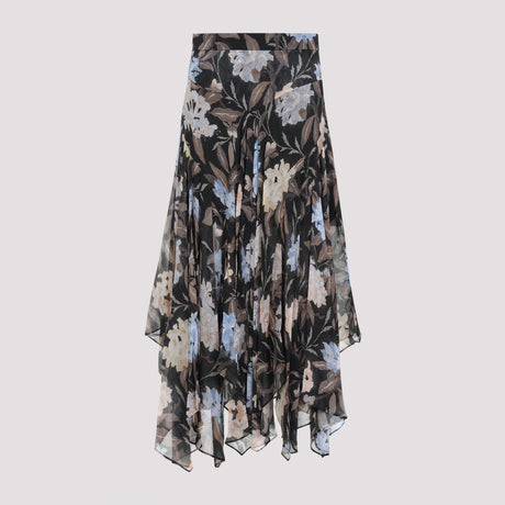 ZIMMERMANN Eden Handkerchief Midi Skirt