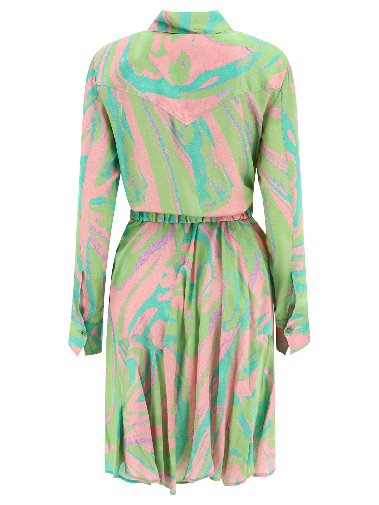 PINKO Green Shirt Dress for Women - SS24 Collection