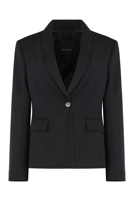 PINKO Single-Breasted One Button Jacket for Women - FW24