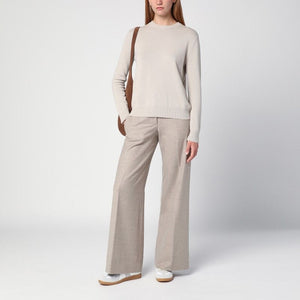 QUELLEDUE Wide Leg Wool Trousers