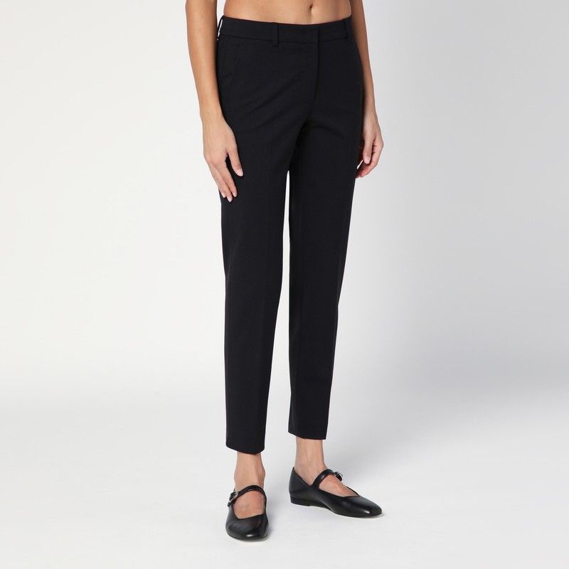 QUELLEDUE Slim Fit Wool Blend Trousers for Women - Ideal for Fall 2024