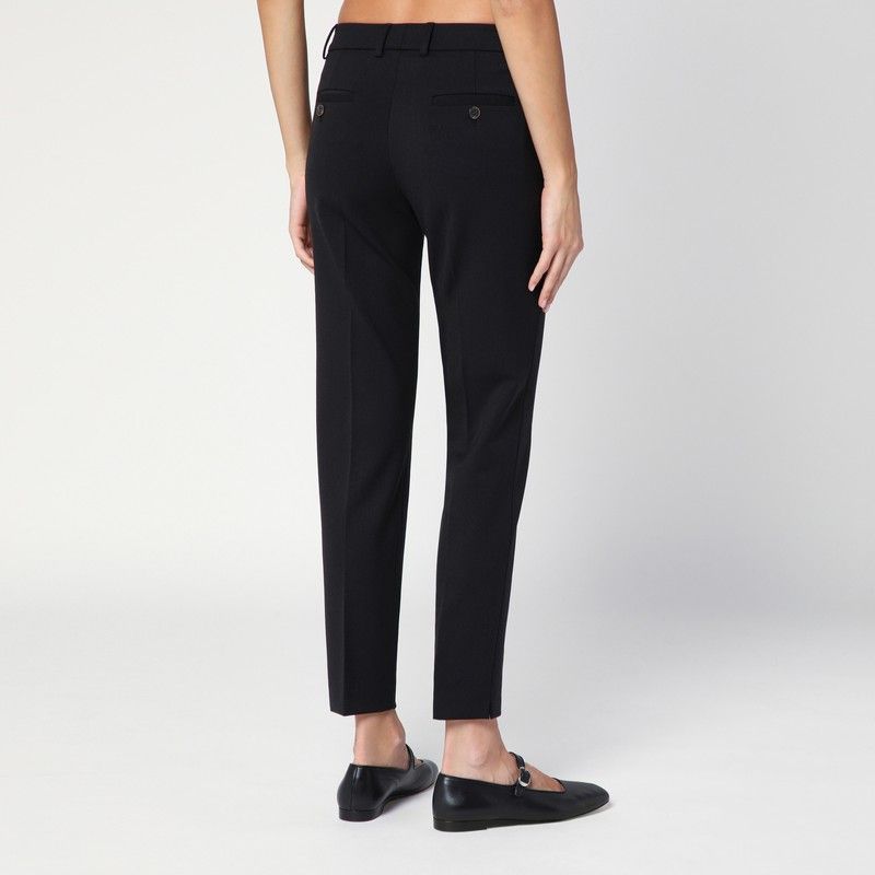 QUELLEDUE Slim Fit Wool Blend Trousers for Women - Ideal for Fall 2024