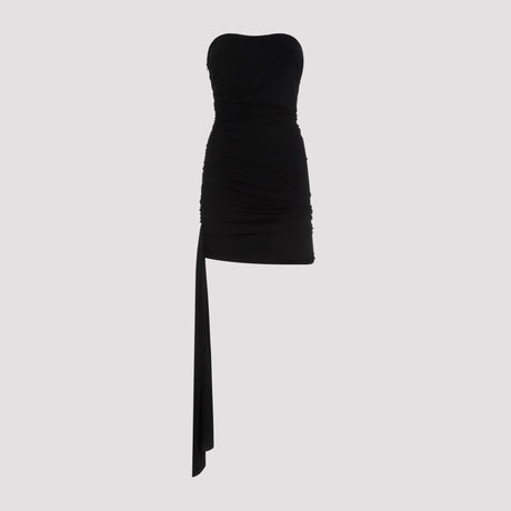 MAGDA BUTRYM Black Viscose Mini Dress for Women - SS24