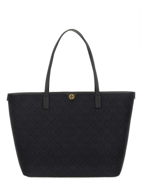 TORY BURCH Monogram Zippered Shopping Handbag