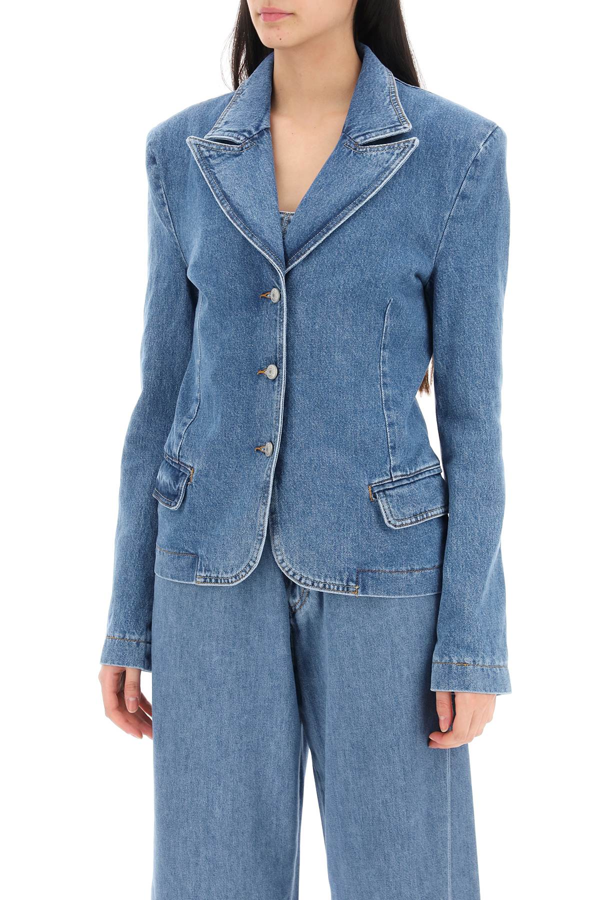 Denim Single-Breasted Jacket for Women by Magda Butrym - SS24