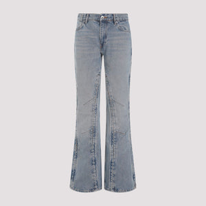 Y/PROJECT Purple Hook and Eye Slim Jeans for Women