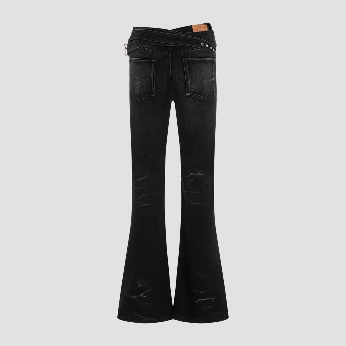 Y/PROJECT Women's Wrap Belt Denim Pants