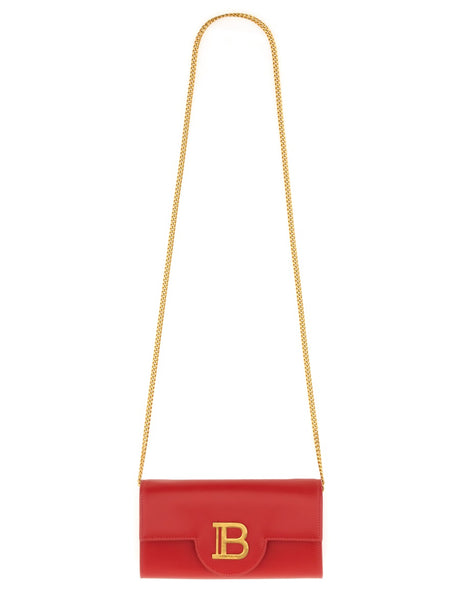 BALMAIN Mini Leather Shoulder Bag