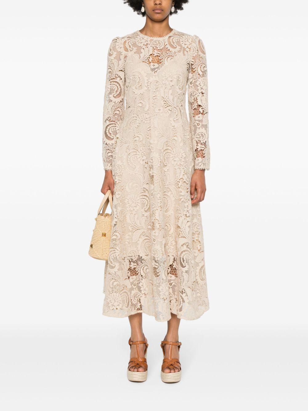 ZIMMERMANN Waverly Lace Midi Dress