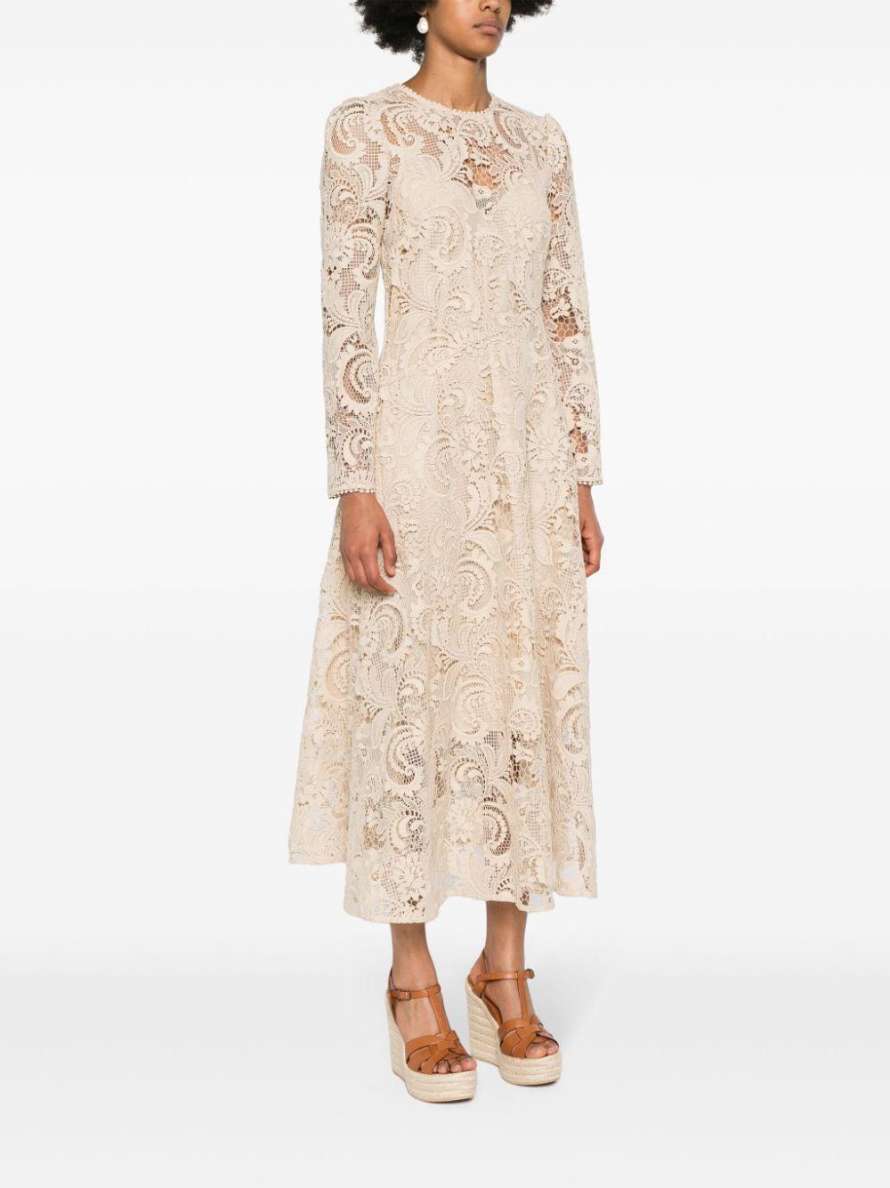 ZIMMERMANN Waverly Lace Midi Dress