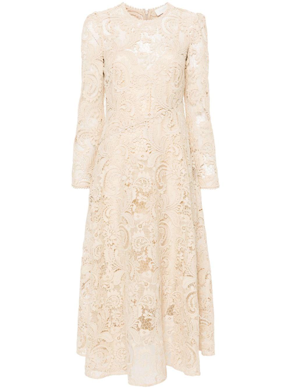 ZIMMERMANN Waverly Lace Midi Dress