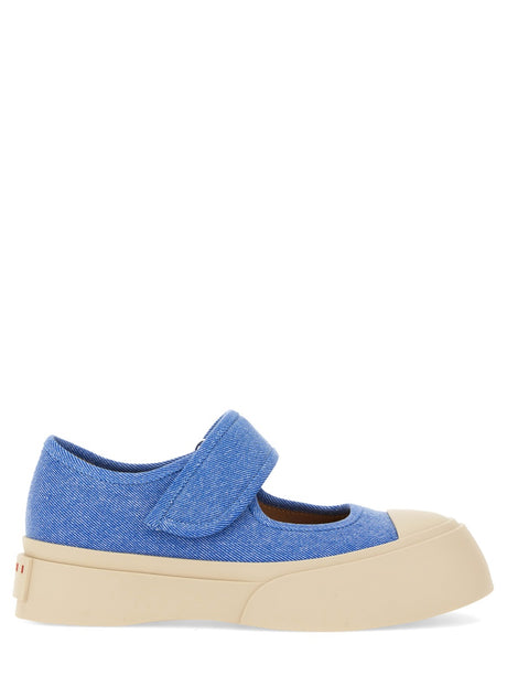 MARNI Elegant Cotton Mary Jane Sneakers for Women